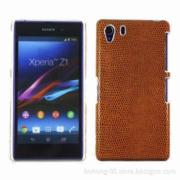 PC Cases for Sony Z1, Football Grain Veneer All-inclusive, Various Colors Available